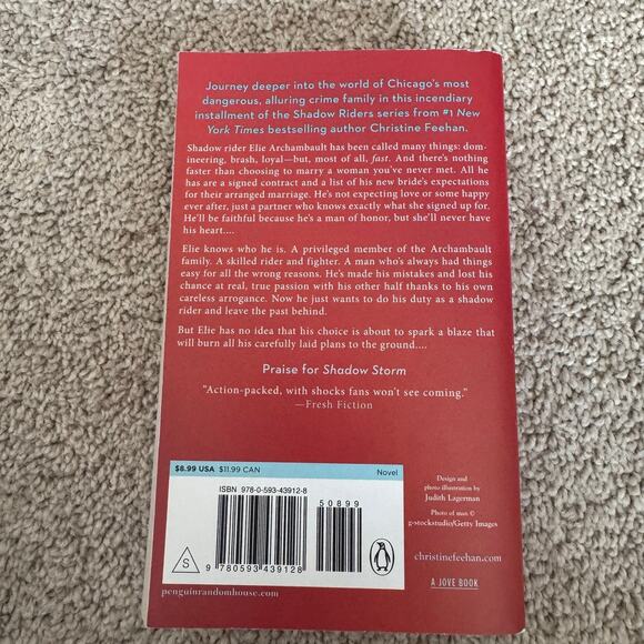 Shadow Fire by Christine Feehan Shadow Riders Series Paperback Dark Romance - Picture 2 of 8